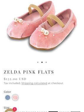 Age of Innocence Zelda Pink Girls' Flats with Pearl Trim